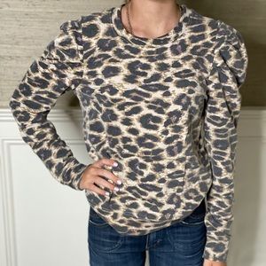 Puff sleeve sweatshirt